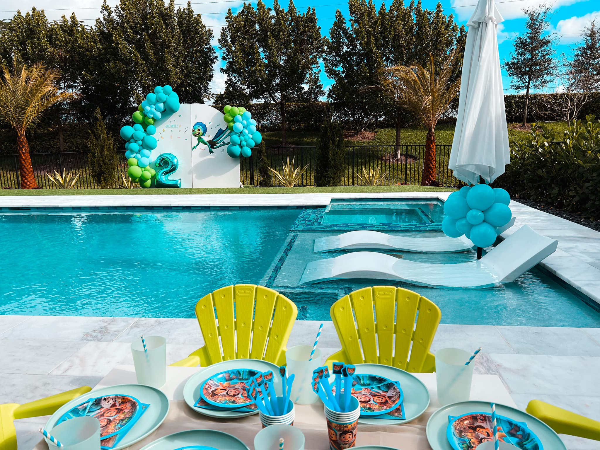 Outdoor kids birthday party